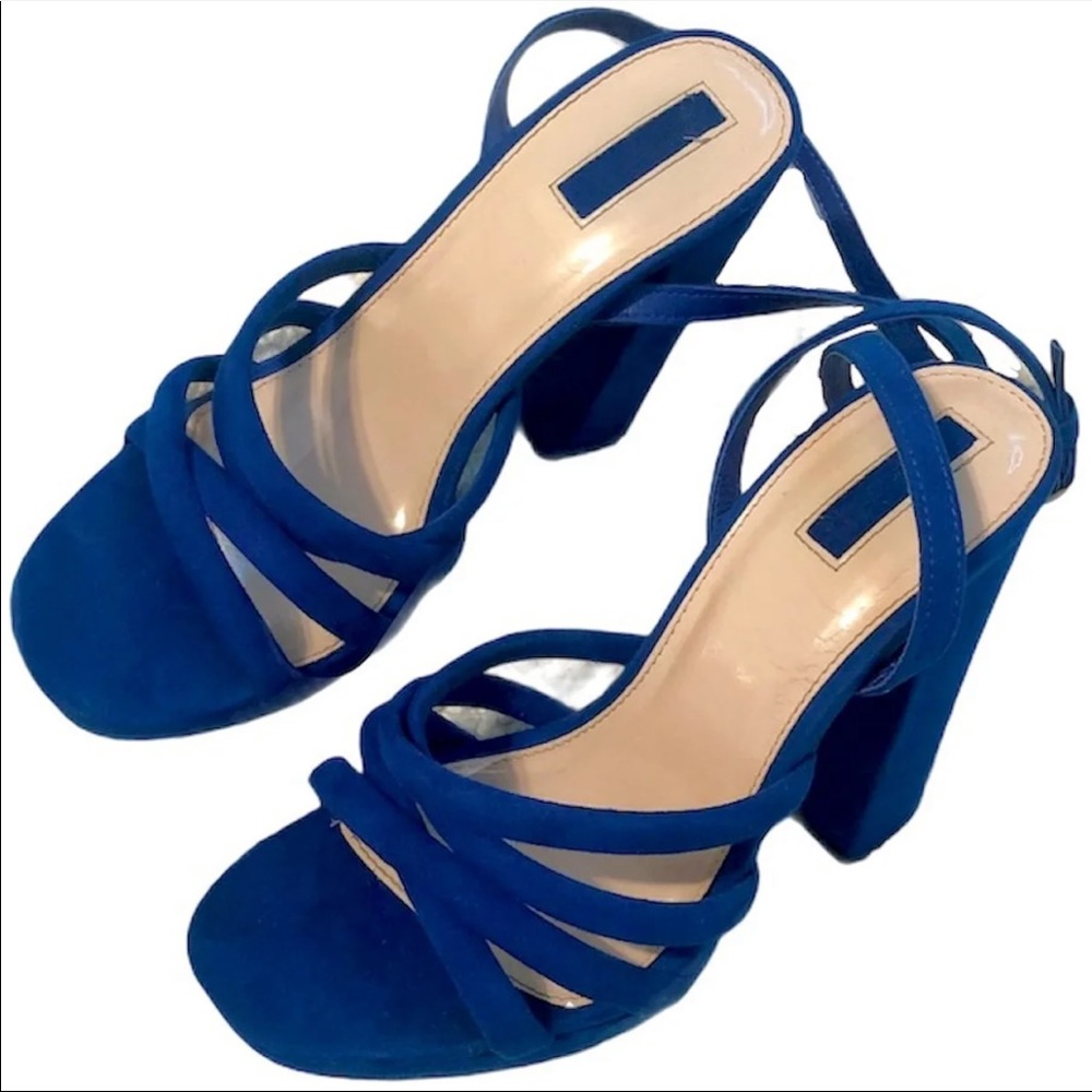 strappy block heels